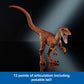 Mattel Jurassic World Hammond Collection Dinosaur Action Figure Toy, Atrociraptor Tiger, Premium Movie Design Glass Eyes & 13 Points Articulation