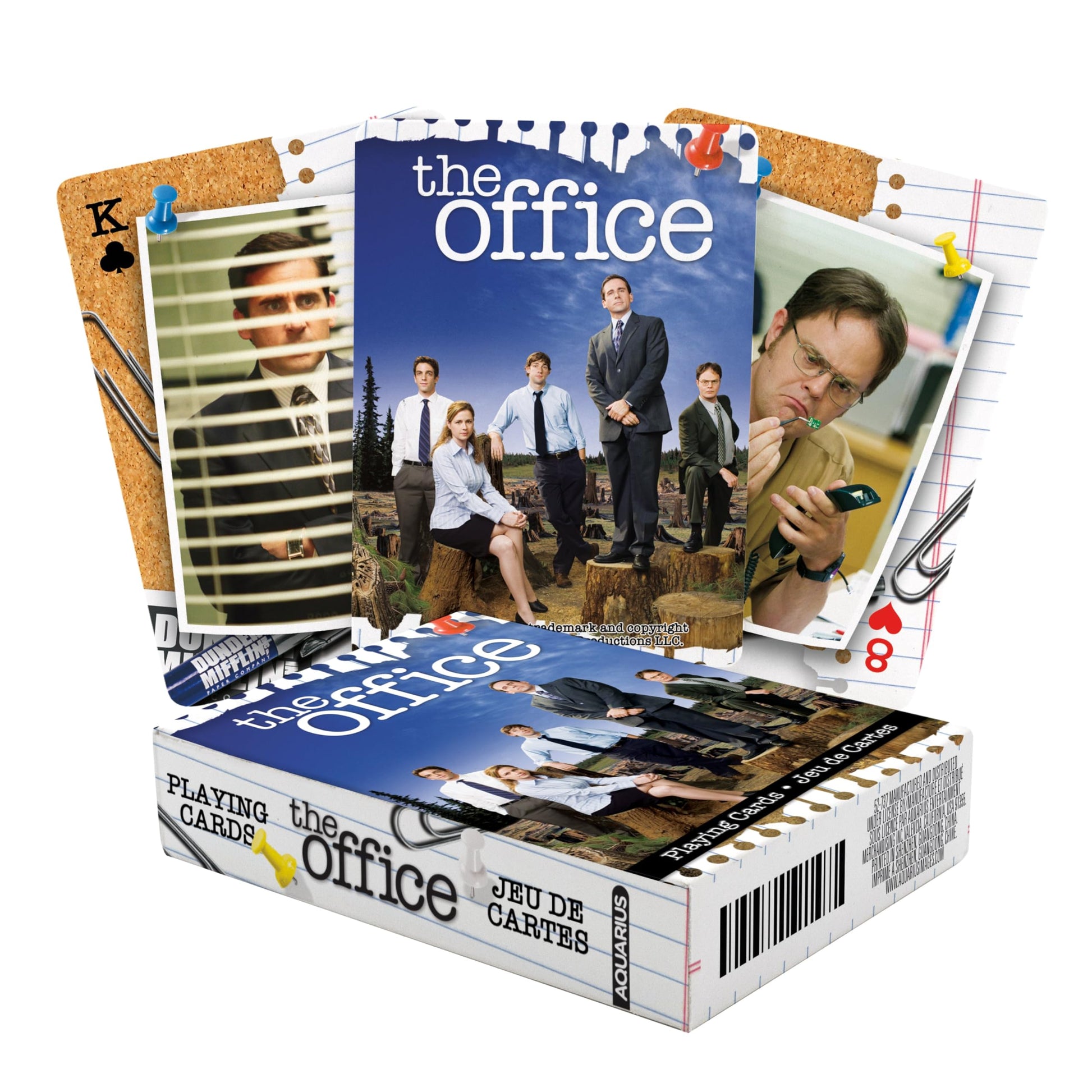 AQUARIUS The Office Cast Playing Cards - The Office Themed Deck of Cards for Your Favorite Card Games - Officially Licensed The Office Merchandise