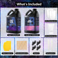 Epoxy Resin 1Gallon - Crystal Clear Epoxy Resin Kit - No Yellowing No Bubble Art Resin Casting Resin for Art Crafts, Jewelry Making, Wood & Molds(1/2