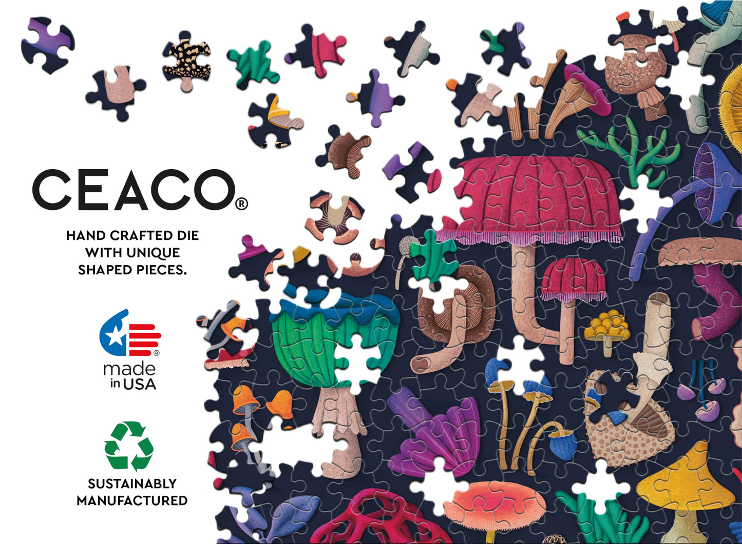 Ceaco - Magical Mushrooms - 300 Large Piece Jigsaw Puzzle for Adults