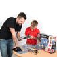 Machine Works Build Your Own Visible Model Engine Toys - Replica Model Building Kit 100+ Pieces- Features Working Sounds and Illuminiation, Internal