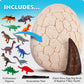 National Geographic Jumbo Dinosaur Egg Dig Kit with 12 Dino Figures
