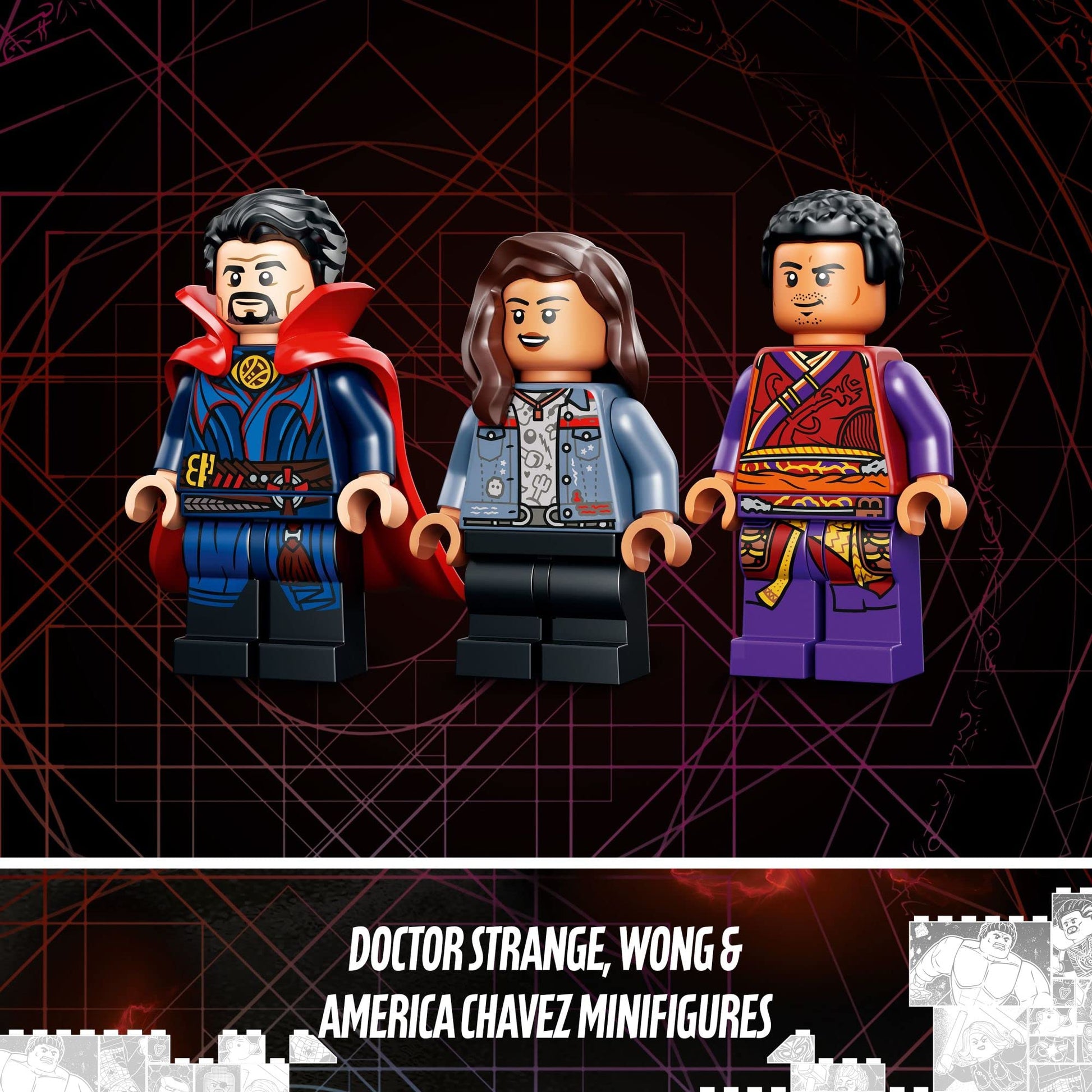 LEGO Marvel Gargantos Showdown 76205 Monster Building Kit with Doctor Strange, Wong and America Chavez for Ages 8+ (264 Pieces)