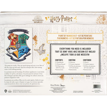PaintWorks Hogwarts Harry Potter Paint by Number Kit for Adults and Kids