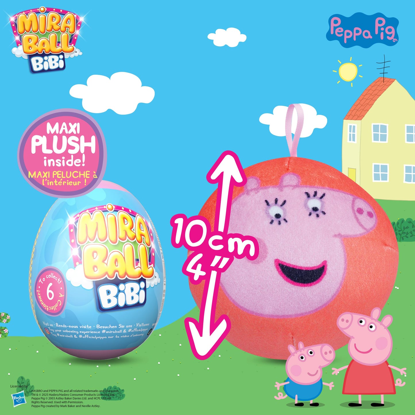 MiraBall - Bibi Bibi, Peppa Pig, Set of 3