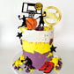 17 PCS Basketball Cake Toppers Basketball Star Themed Cake Decorations for Boy Cake Topper Sport Cake Party Decorations Sports Party Supplies (1)