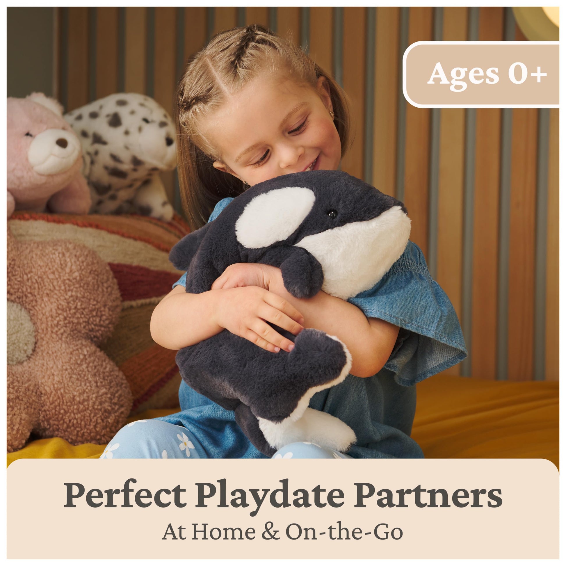 GUND Flynn 10-Inch Orca Whale Stuffed Animal for Ages 0+