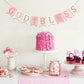 God Bless Banner,Boy/girl Baptism Pink Banner,God Bless Baptism