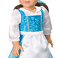 American Girl, Disney, Princess Belle, Blue Dress, Mrs. Potts, Chip, & Accessories, 18-inch Doll Clothing, Ages 6+