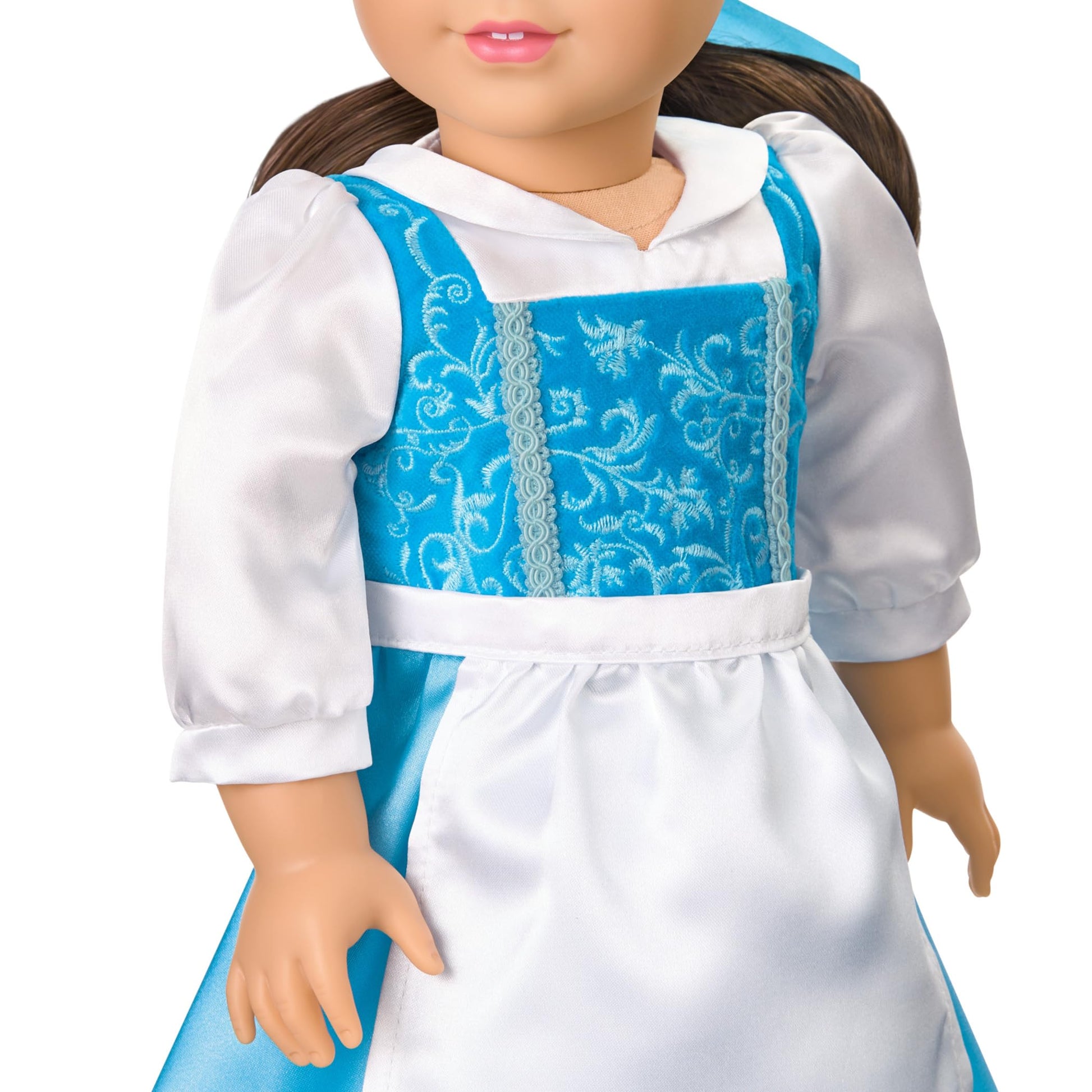 American Girl, Disney, Princess Belle, Blue Dress, Mrs. Potts, Chip, & Accessories, 18-inch Doll Clothing, Ages 6+