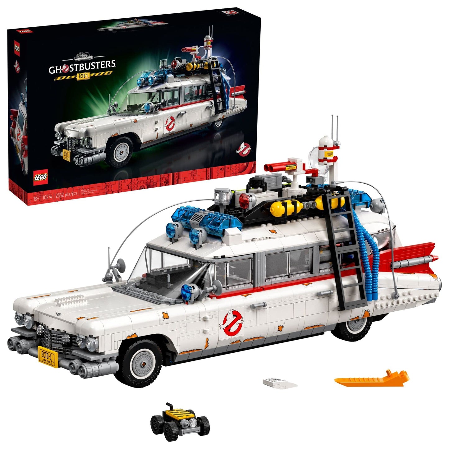 LEGO Icons Ghostbusters ECTO-1 10274 Car Kit, Large Set for Adults, Gift Idea for Men, Women, Her, Him, Collectable Model for Display, Nostalgic Home