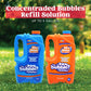JOYIN 2 Bottles Bubbles Refill Solutions 64 oz (up to 5 Gallon), Concentrated Solution for Bubble Machine, Gun, Wand Refill Fluid Summer, Easter