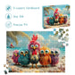 Puzzles for Adults 500 Pieces, Chicken Jigsaw Puzzles - Beach Bunch, Impossible Beach Puzzles for Seniors Family, 20.47x14.96 inches, 1:1 Poster