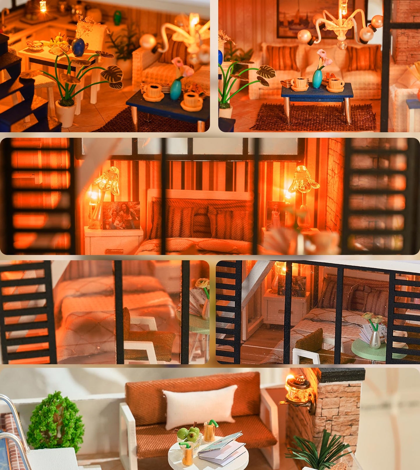 Spilay DIY Miniature House Kit for Adults, Miniature Dollhouse Building Kit