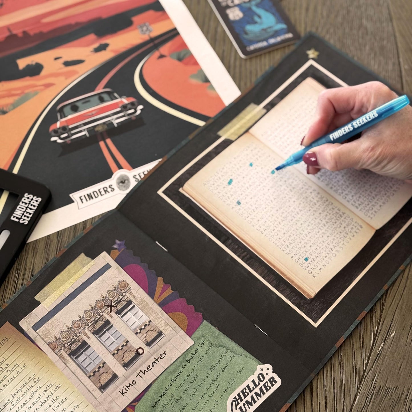 Finders Seekers Mystery Game | Route 66 Road to Riches - Be a Detective and Investigate an Unsolved case, Puzzle Game Like an Escape Room, for Date