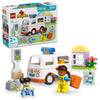 LEGO DUPLO Town Ambulance & Driver Building Toy Playset - Preschool Learning and Educational Ambulance Toy for Toddlers, Boys and Girls, Ages 2+ -