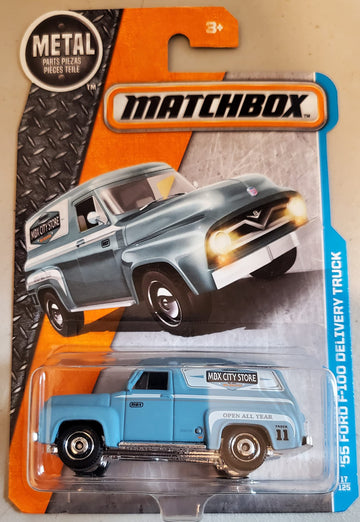 Matchbox 2017 '55 Ford F-100 Delivery Truck 17/125, Blue-Gray