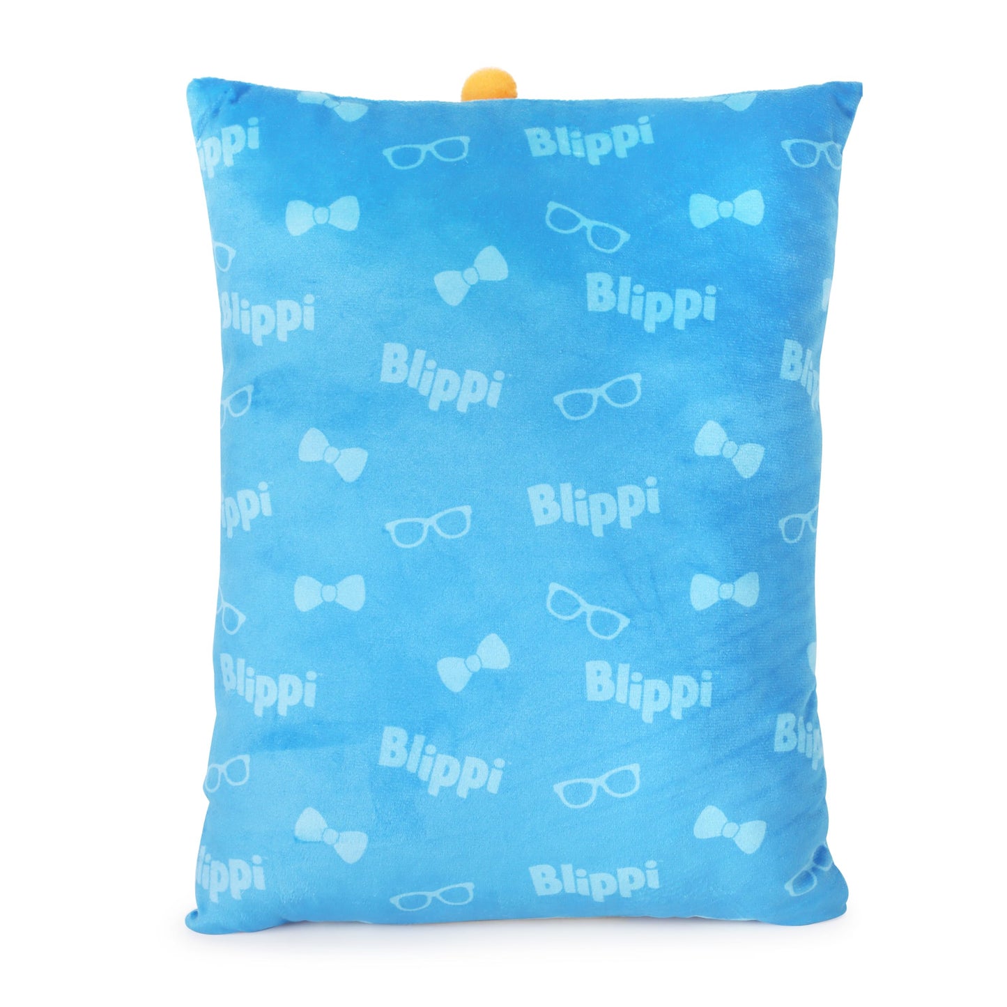 Jay Franco Snuggle Pillow - 15 Inch Kids Ultra-Soft Stuffed Plushie & Cozy Throw Pillow, Official Licensed Character Cushion, Blue - Blippi