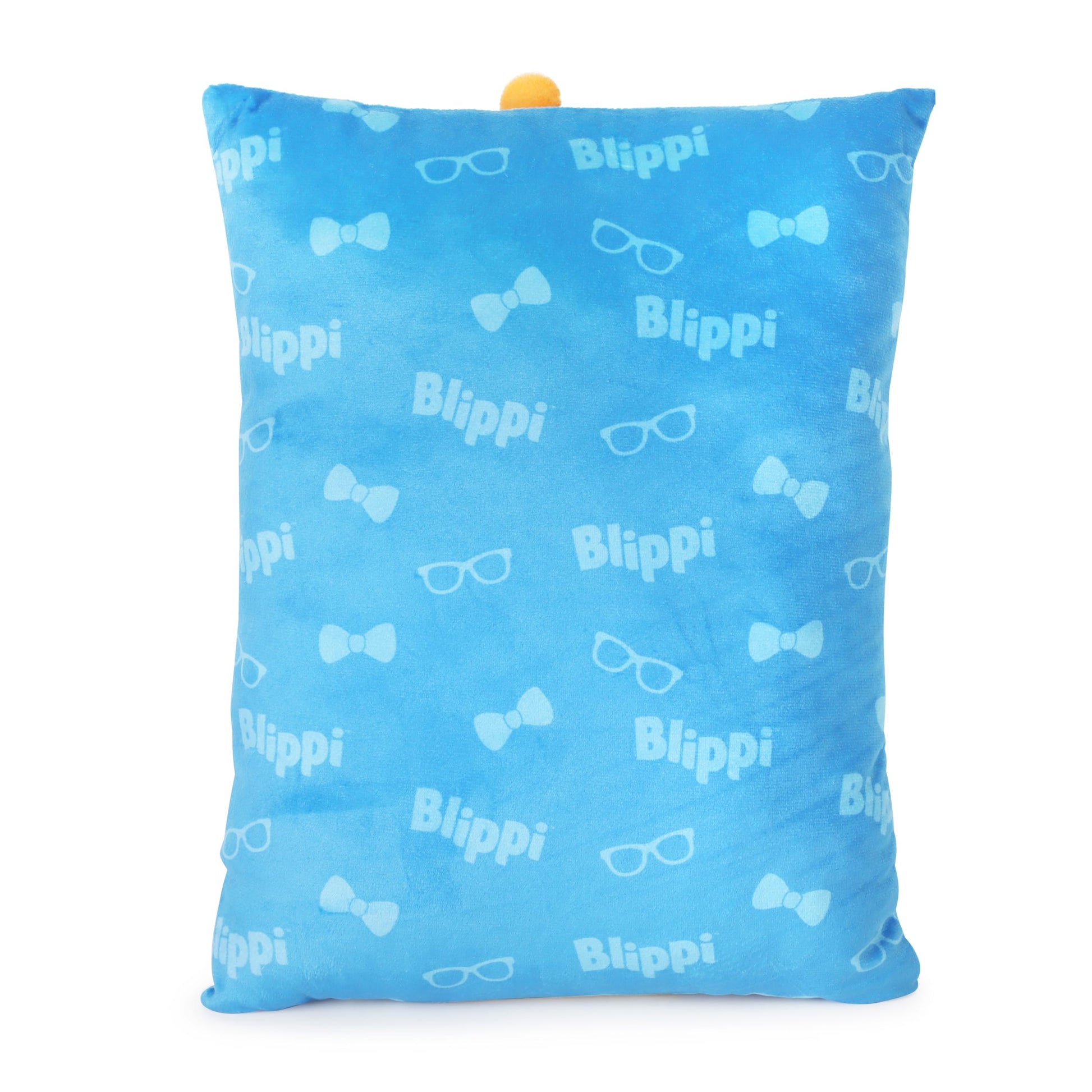 Jay Franco Snuggle Pillow - 15 Inch Kids Ultra-Soft Stuffed Plushie & Cozy Throw Pillow, Official Licensed Character Cushion, Blue - Blippi