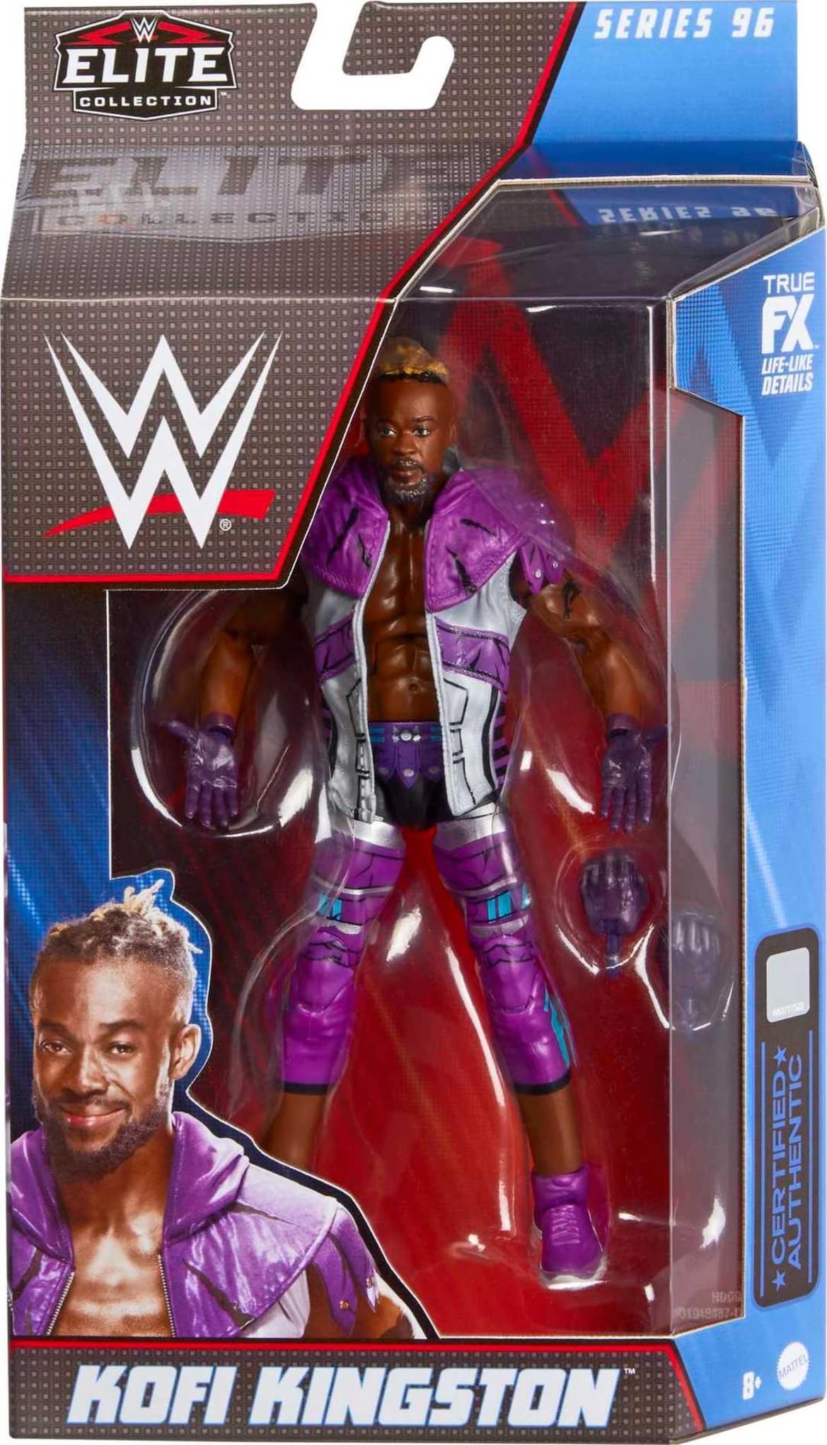 WWE Kofi Kingston Elite Collection Action Figure, 6-inch Posable Collectible Gift for WWE Fans Ages 8 Years Old & Up