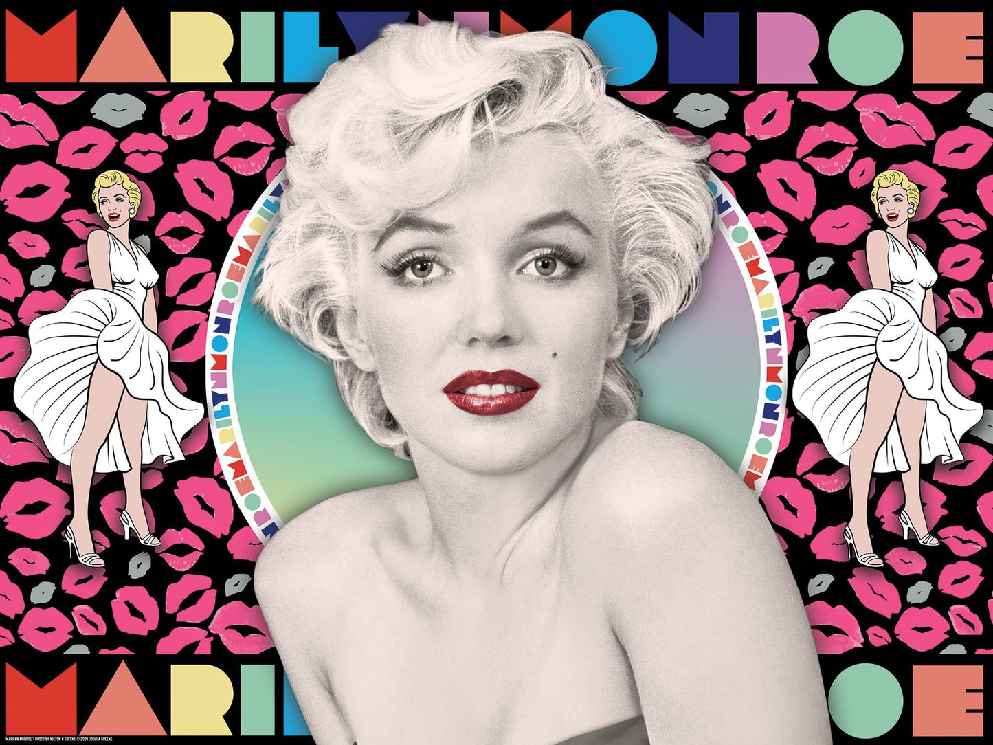 Prime 3D | Marilyn Monroe | 500 Piece 3D/2D Double-Sided Jigsaw Puzzle for Adults & Kids | Finished Size 24" x 18" | Challenging & Fun for Adults