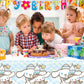 MUSNOW 2Pack Cinnamoroll Tablecloth Disposable Tablecloth Birthday Party Supplies and Decorations for Kid Boy Baby Shower Rectangle Tables 70"X42"