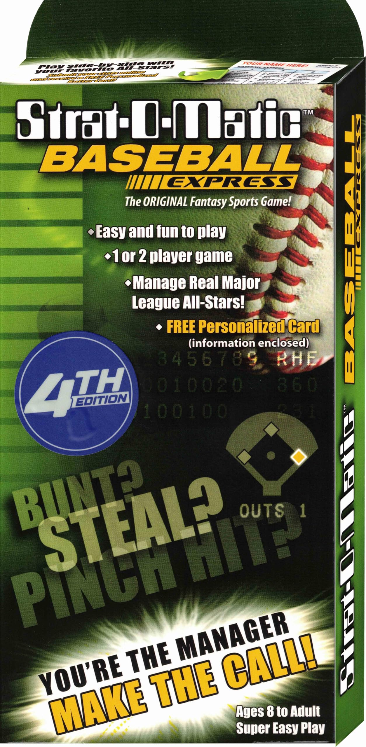 Strat-O-Matic Baseball Express 4th Edition