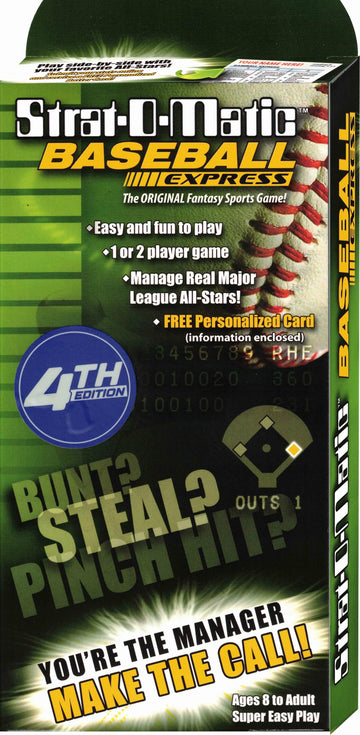 Strat-O-Matic Baseball Express 4th Edition