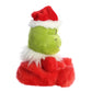 Aurora® Whimsical Dr. Seuss™ Santa Grinch Palm Pals™ Stuffed Animal - Officially Licensed Plush for Imaginative Play - Perfect for Kids and Adults
