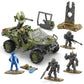 MEGA Halo the Series Vehicle Building Toys Set, FLEETCOM Warthog ATV with 469 Pieces, 5 Micro Action Figures, Poseable Articulation, Kids and Fans
