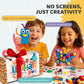 A&R CO. 3000+ Pcs Arts and Crafts Supplies & Materials for Kids - Ultimate Bulk Craft Kit for Boys & Girls with 99 Activities Book for Ages 3-5, 4-6