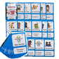 Zwttey Idioms/Pronouns 2 Themes English Flashcards Vocabulary Building Pocket Cards Grammar Educational Learning Aids Pre-Kindergarten Classroom