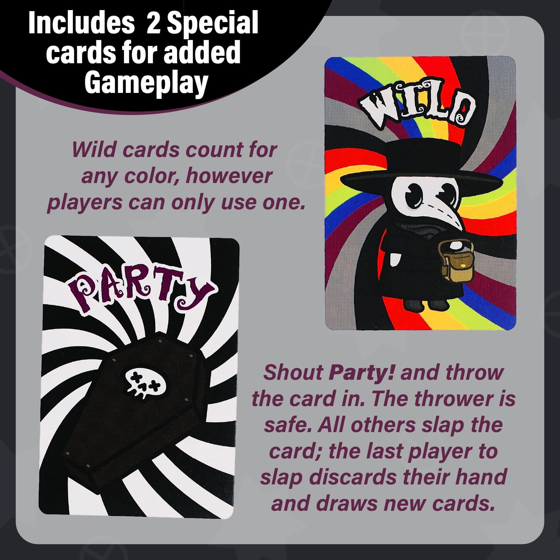 AQUARIUS GAMAGO Death Party Plague Doctor Card Game - Fast-Paced Dark Chaos Party Game for 3-7 Players, 15 Minute Rounds, Competitive Card Collecting