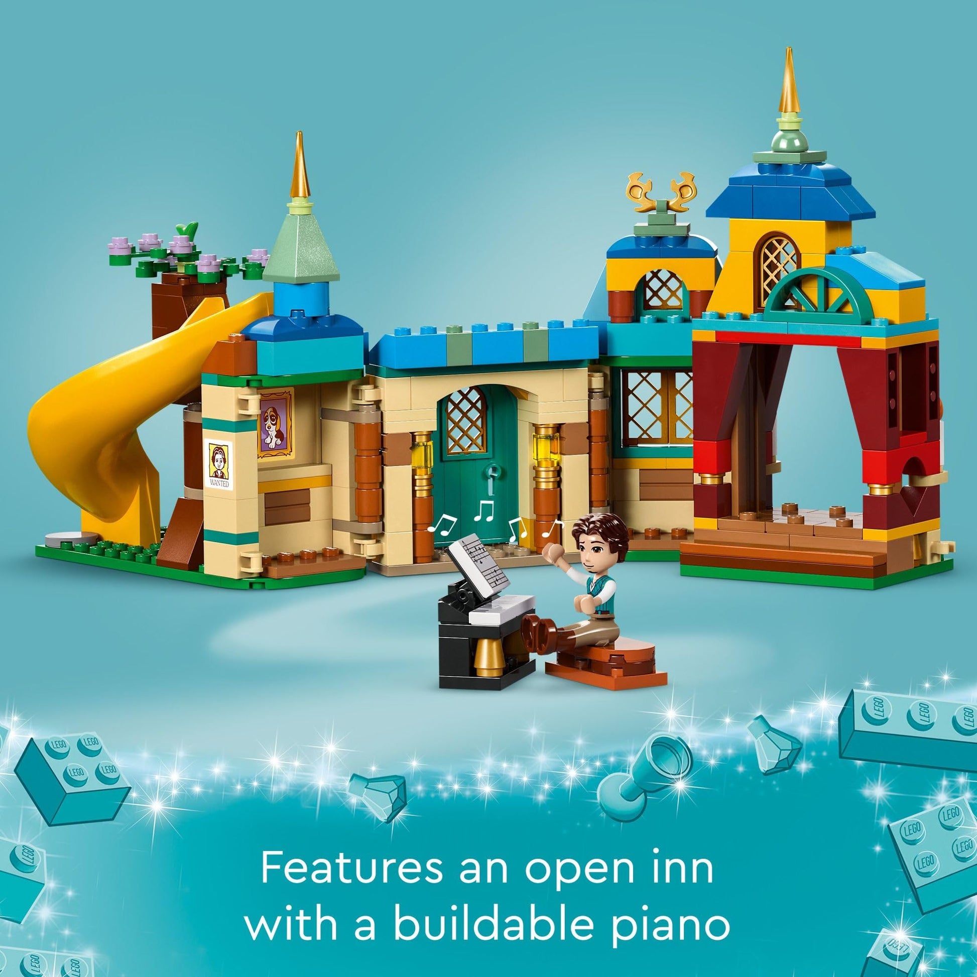 LEGO Disney Princess Rapunzel’s Tower & The Snuggly Duckling Tangled Building Toy with Flynn Rider and Mother Gothel Mini-Dolls, Disney Princess Toy,