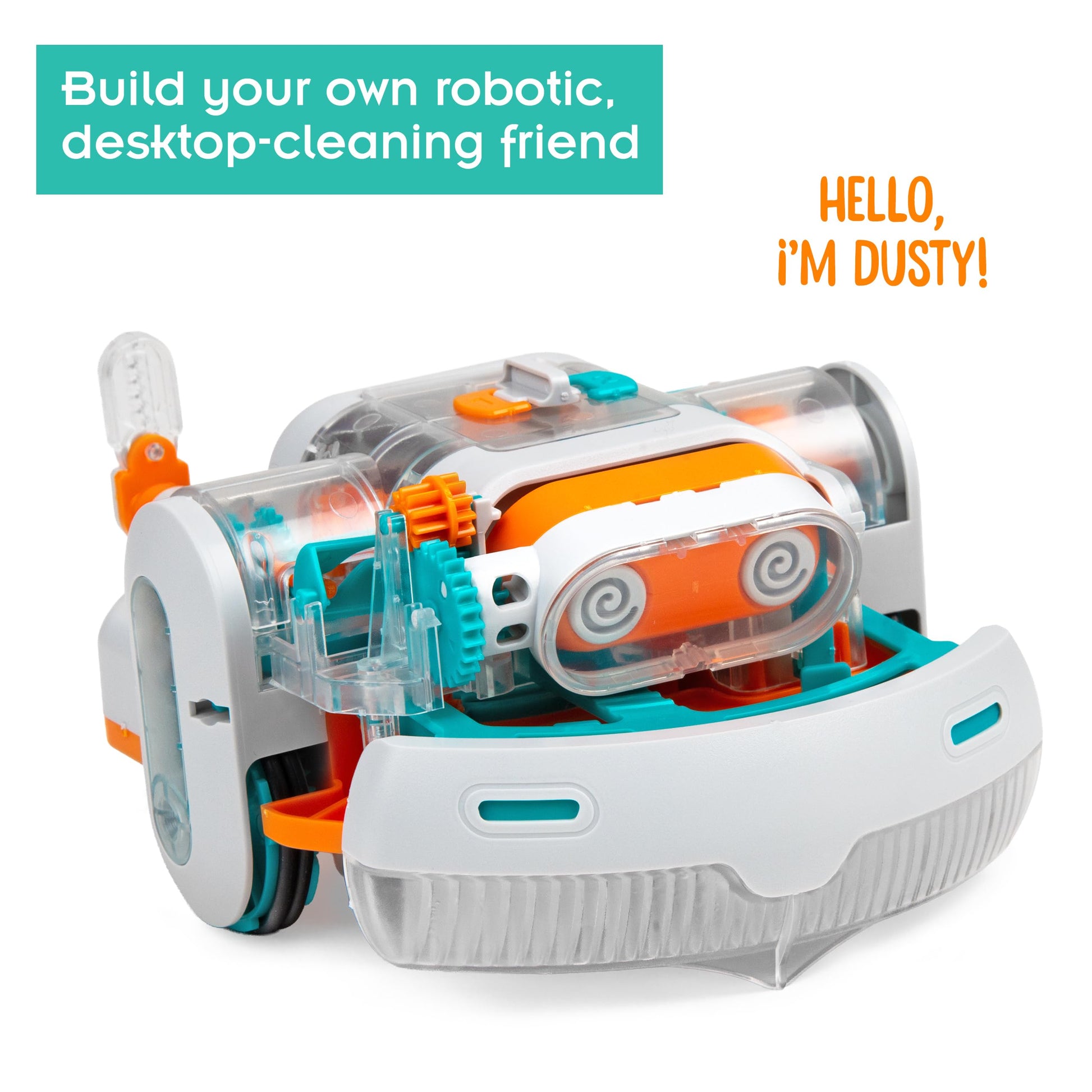 Thames & Kosmos Dusty Robot Vacuum Cleaner STEM Kit | Build a Desktop Robotic Vacuum with Sensors, Explore Robotics, Engineering & Mechanical Devices