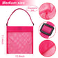 meekoo 8 Pcs 11.4 x 13.8 inch Colorful Mesh Beach Bags Seashell Collecting Bags with Adjustable Carrying Straps for Beach Shell Treasure Toy Storage