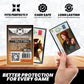 MayDay Games Magnum Card Sleeves 65x100mm - Clear Polypropylene, 40 Micron, 100 Standard Board Game Card Sleeves, Compatible with 7 Wonders - MDG-7102