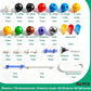 EXBEPE Chemistry Molecular Model Kit 452pc with C60,Educational Science Set Learning Chemistry Atoms,Bonds and Structures Teaching Aids School