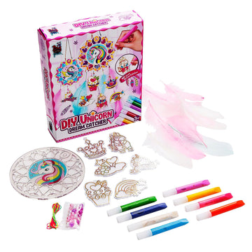 Fun Express DIY Unicorn Dream Catcher Craft Kit, All in One Kids Craft Kit, Birthday and Everday Gifts, Great for Creative Activity for Home