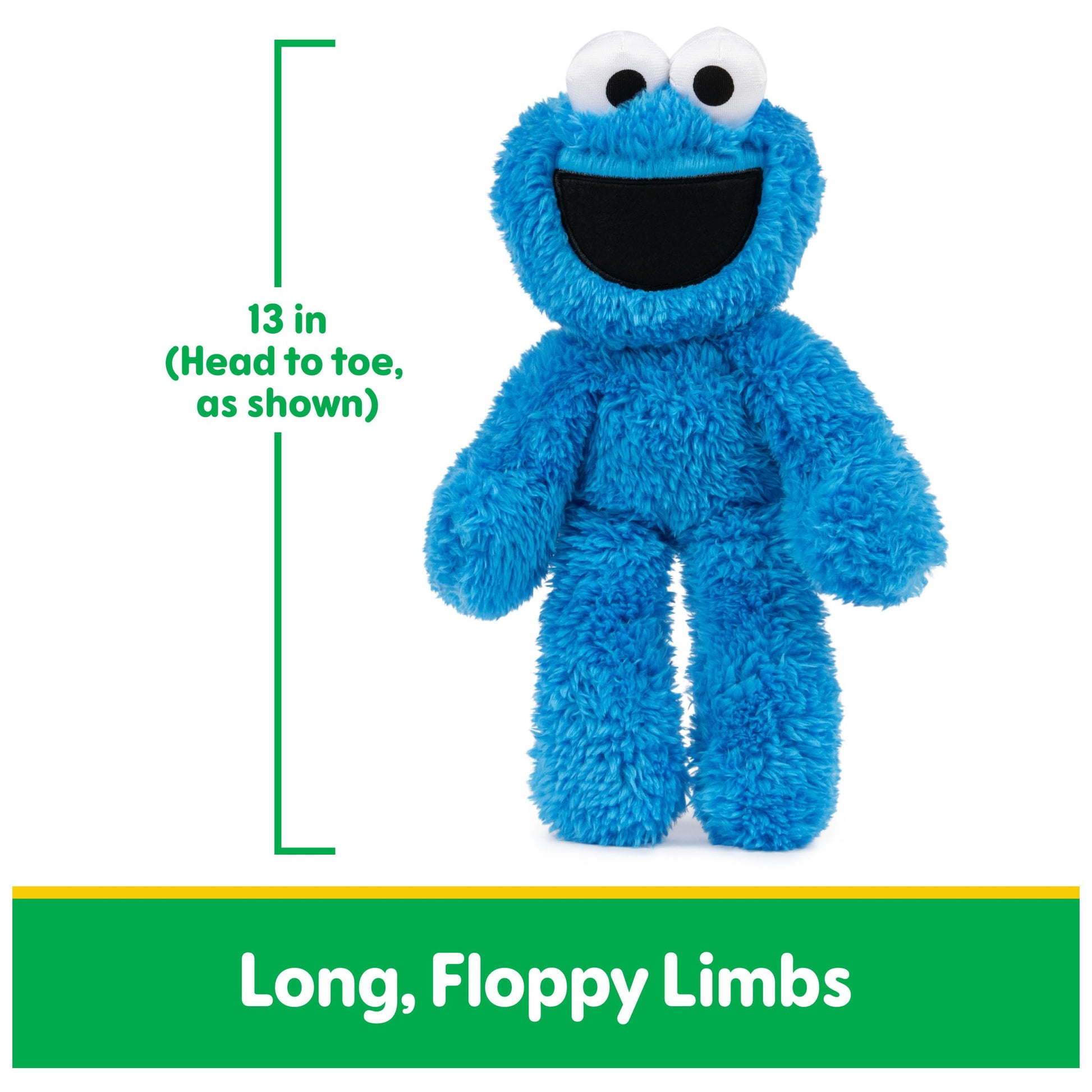 GUND Sesame Street Cookie Monster Take Along Buddy 13-Inch Plush; Ages 1+