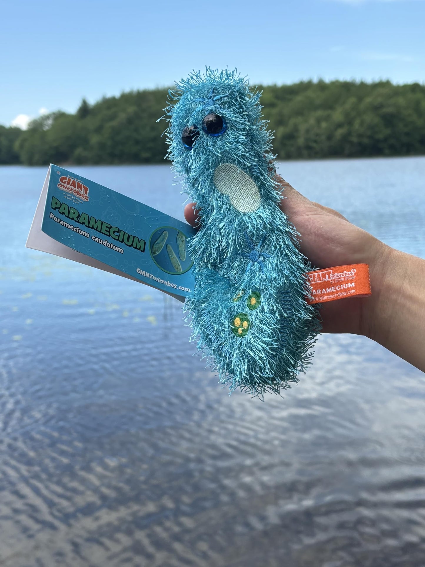 GIANTmicrobes Paramecium Plush - Learn about Nature and Complex Single-Celled Organisms with this Fun Gift for Family, Friends, Students, Teachers