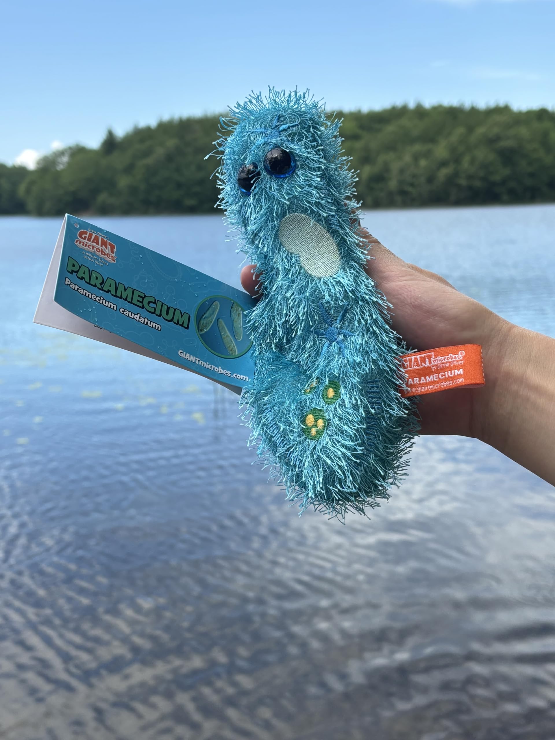 GIANTmicrobes Paramecium Plush - Learn about Nature and Complex Single-Celled Organisms with this Fun Gift for Family, Friends, Students, Teachers
