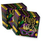 Mardi Gras Party Supplies Set Plates Napkins Cups Tableware Kit for 16