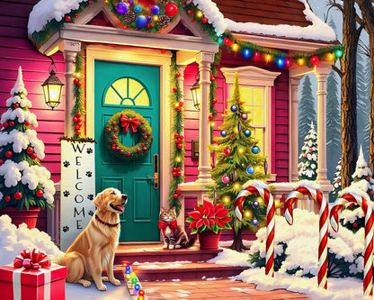 Springbok Waiting for Santa 500 Piece Jigsaw Puzzle for Adults