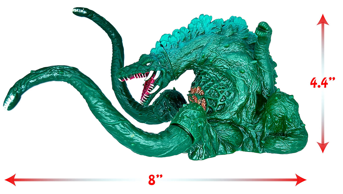 TwCare Biollante vs Godzilla Toy Action Figure: King of The Monsters, Movie Series Movable Joints Soft Vinyl, Travel Bag