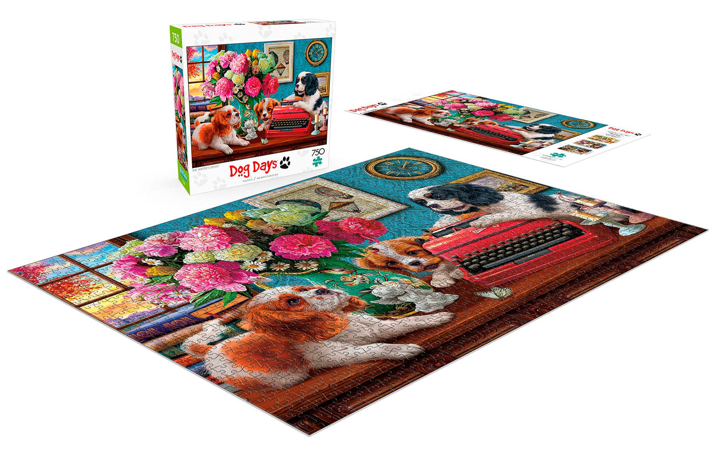 Buffalo Games - Image World - The Writer's Dogs - 750 Piece Jigsaw Puzzle for Adults - Challenging Puzzle Perfect for Game Nights - Finished Puzzle