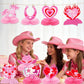 Pink Pony Club Decorations: 12pcs Pink Pony Honeycomb Centerpieces Pony Table Decorations Pony Club Birthday Decorations for Girls Kids Birthday