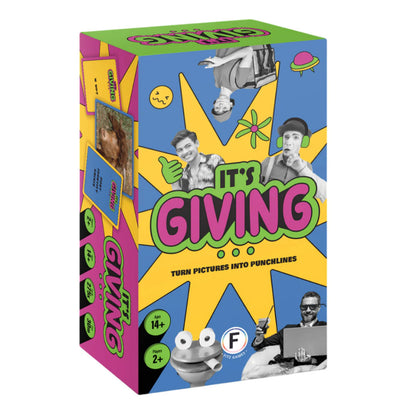 It's Giving Party Game - The Ultimate Image Captioning Card Game for Endless Laughs with Quick Rounds and Hilarious Twists, Ages 14+, 2+ Players, 30