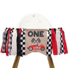 Race Car One High Chair Banner - Race Car 1st/First Birthday Party Decorations,Boy First Race Car Banner,Car Racing One Birthday Highchair,Race Car