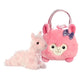 Aurora - Pet Carrier - 7" Bubblegum Llama